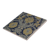 Goudgrijs Nachtblauw Classic Iris  Tegeltje (Zijkant)