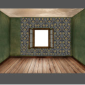 Goudgrijs Nachtblauw Classic Iris  Tegeltje