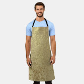 Goudgrijstextuur tot creëer-noodsituatie schort (Gedragen)