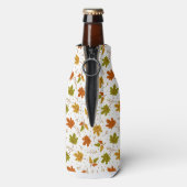 GOUDGROEN SINAASAPPEL HERFSTBLADEREN FLESJESKOELER (Fles Achterkant)