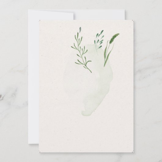 goudgroen virtueel baby shower (Achterkant)