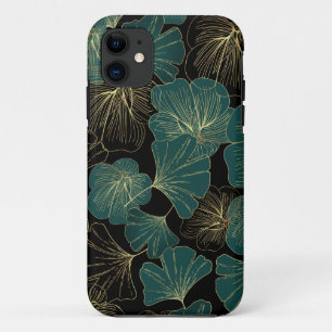Goudgroene bladeren Case-Mate iPhone case