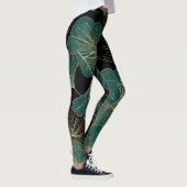 Goudgroene bladeren leggings (Rechts)