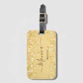Goudgulden sparkles bagagelabel (Voorkant (verticaal))