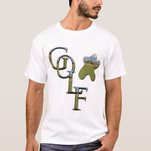 Goudgulzige Logo met gulzige loop, T-shirt (Voorkant)