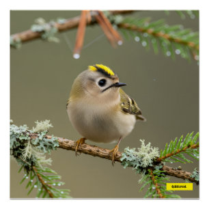 Goudhaan Macro Natuurposter Perfect Poster