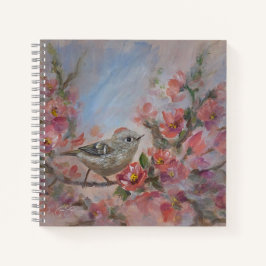 Goudhaantje vogel notitieboek
