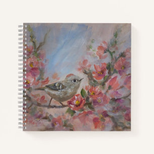 Goudhaantje vogel notitieboek