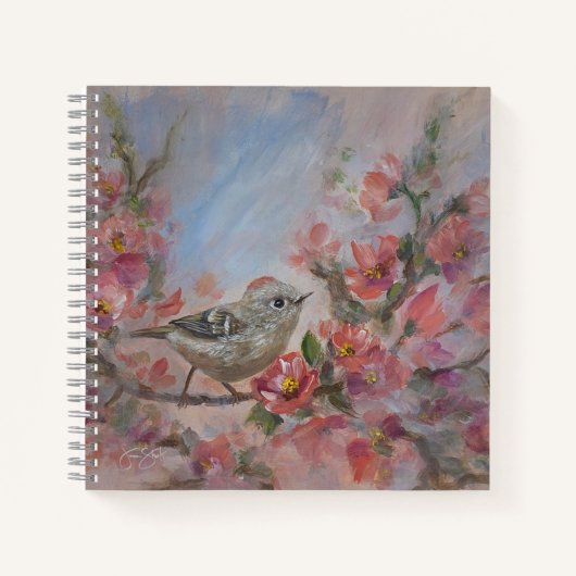 Goudhaantje vogel notitieboek (Voorkant)