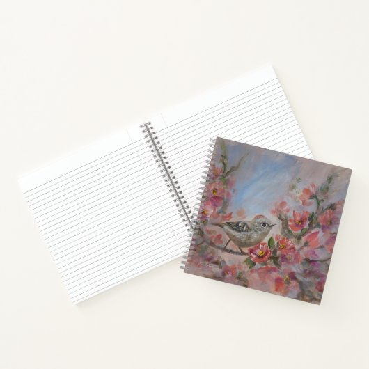 Goudhaantje vogel notitieboek (Binnen)