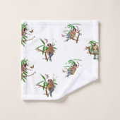 Goudhaantjes Badhanddoeken (Wit) Bad Handdoek (Wasdoekje)