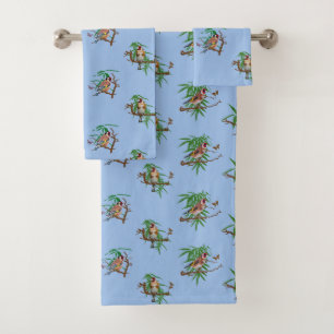 Goudhaantjes Frenzy Badhanddoeken (Blauw) Bad Handdoek