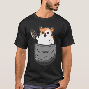 Goudhamsterhamsterkostuum in borstzakje su t-shirt