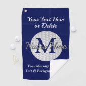 Goudhanddoeken, gepersonaliseerd en monogrammed golfhanddoek (Insitu)