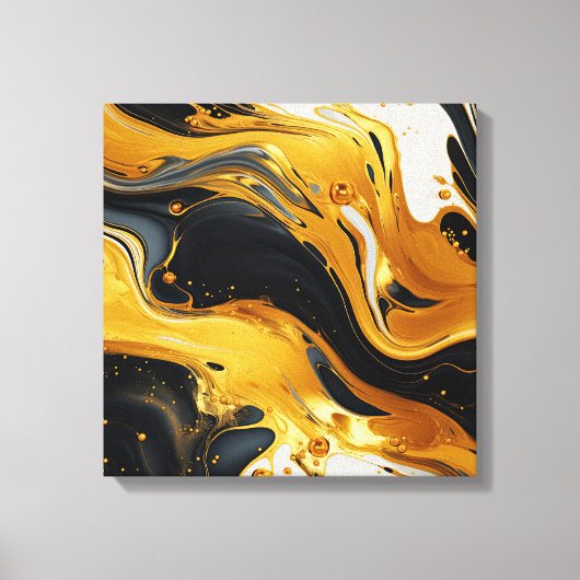 Goudhars kunst canvasprint canvas afdruk (Voorkant)