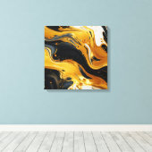 Goudhars kunst canvasprint canvas afdruk (Insitu (Houten vloer))