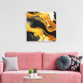 Goudhars kunst canvasprint canvas afdruk (Insitu (Woonkamer))