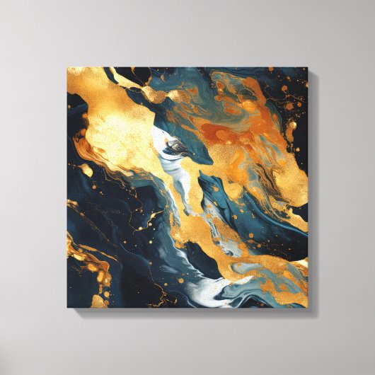 Goudhars kunst canvasprint canvas afdruk (Voorkant)