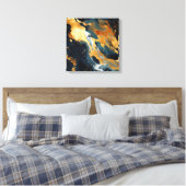 Goudhars kunst canvasprint canvas afdruk (Insitu (Slaapkamer))