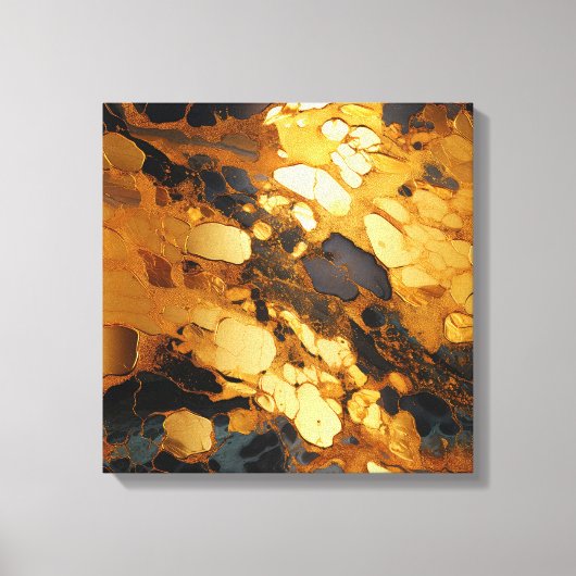 Goudhars kunst canvasprint canvas afdruk (Voorkant)
