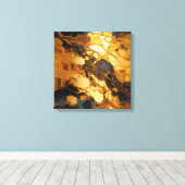 Goudhars kunst canvasprint canvas afdruk (Insitu (Houten vloer))