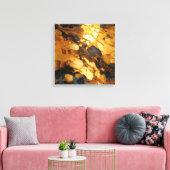 Goudhars kunst canvasprint canvas afdruk (Insitu (Woonkamer))