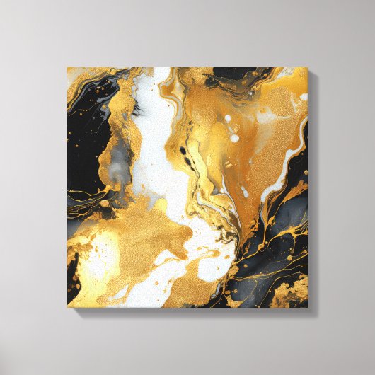 Goudhars kunst canvasprint canvas afdruk (Voorkant)