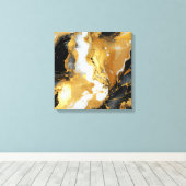 Goudhars kunst canvasprint canvas afdruk (Insitu (Houten vloer))