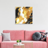 Goudhars kunst canvasprint canvas afdruk (Insitu (Woonkamer))