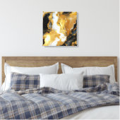 Goudhars kunst canvasprint canvas afdruk (Insitu (Slaapkamer))