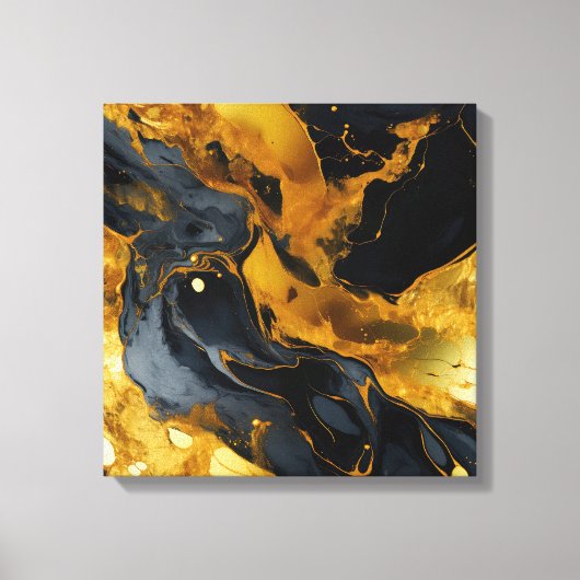 Goudhars kunstcanvasprint canvas afdruk (Voorkant)