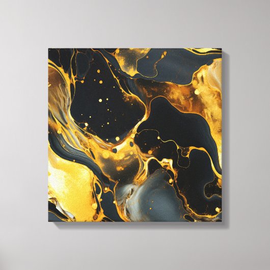 Goudhars kunstcanvasprint canvas afdruk (Voorkant)