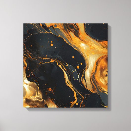 Goudhars kunstcanvasprint canvas afdruk (Voorkant)