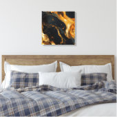 Goudhars kunstcanvasprint canvas afdruk (Insitu (Slaapkamer))