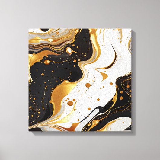 Goudhars kunstcanvasprint canvas afdruk (Voorkant)