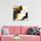 Goudhars kunstcanvasprint canvas afdruk (Insitu (Woonkamer))