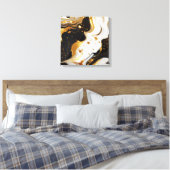Goudhars kunstcanvasprint canvas afdruk (Insitu (Slaapkamer))
