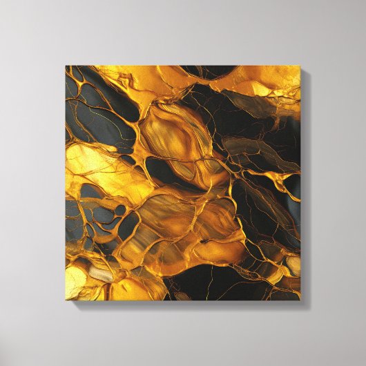 Goudhars kunstcanvasprint canvas afdruk (Voorkant)