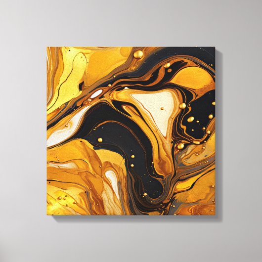 Goudhars kunstcanvasprint canvas afdruk (Voorkant)