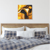 Goudhars kunstcanvasprint canvas afdruk (Insitu (Slaapkamer))