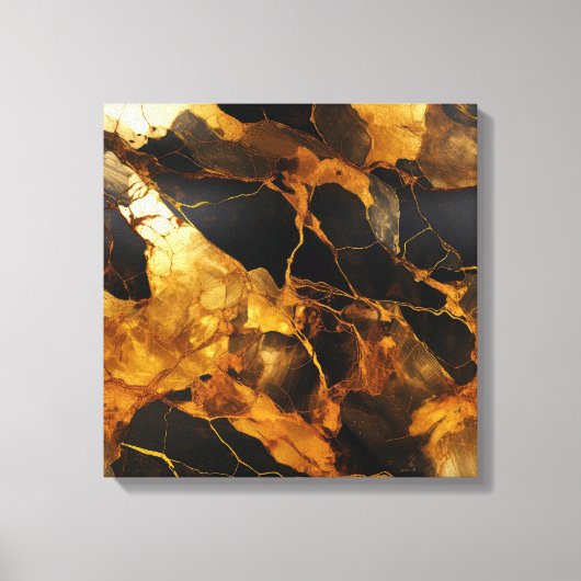 Goudhars kunstcanvasprint canvas afdruk (Voorkant)