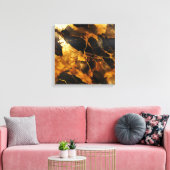 Goudhars kunstcanvasprint canvas afdruk (Insitu (Woonkamer))