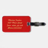 goudhart bagagelabel (Achterkant horizontaal)