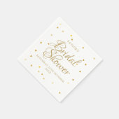 Goudharten confetti vrijgezellenfeest servet (Hoek)