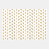 Goudharten en goudlijnen inpakpapier vel (Voorkant 3)