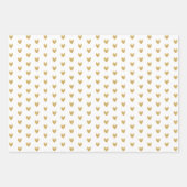 Goudharten en goudlijnen inpakpapier vel (Voorkant 2)