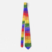 Goudharten, heldere regenboogkleuren, gekleurde vl stropdas (Achterkant)