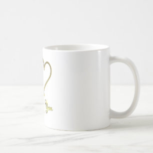 Goudharten houden van jou koffiemok
