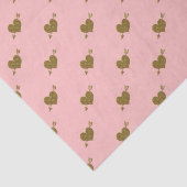 Goudharten met reliëf - Lt - WEEFSELPAPIER Tissuepapier (Detail)