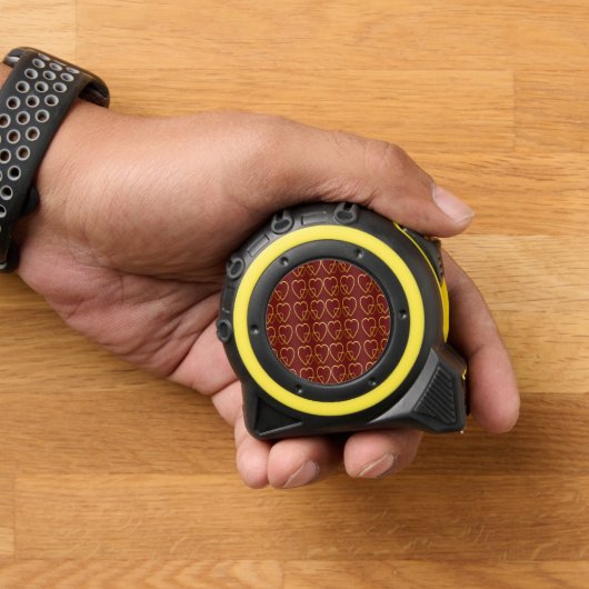 Goudharten op maroon rolmaat (Huis)